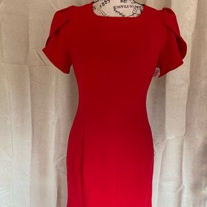 Marc New York Bold Red Midi Dress